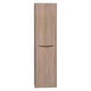 Erin Light Oak Wall Mounted Left Hand Tall Storage Cabinet