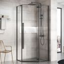 Taylor Black Penta Shower Enclosure 900x900mm