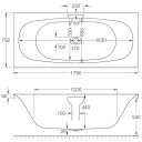 Carron Double Ended Carronite Bath 1800x800mm