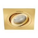 Leo Brushed Gold Tiltable Square Downlight