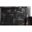 Glacier Black Marble Gloss Porcelain Tile 900x900mm