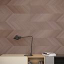 Eddie Marron Chevron Wood Effect Tile - 1200x400mm