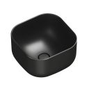 Micheli Matt Black Square Countertop Basin