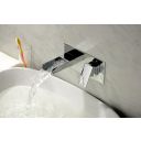 Cairo Chrome Wall Mounted Basin Mono Tap - lifestyle image 2