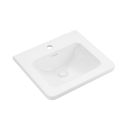 Ellis Royal Blue Wall Hung Vanity Unit with Ceramic Basin 500mm - Ceramic basin view 2