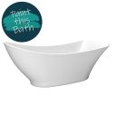 Eton White Freestanding Acrylic Bath 1750x750mm bath painting feature available