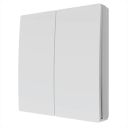 White Two Way Kinetic-Push Light Switch with Receiver