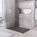 Peoria Anthracite Slate Effect Shower Tray
