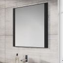 Esk Textured Black Frame Mirror 600x600mm