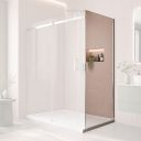 Norr Chrome Shower Side Panel 900mm
