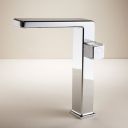 Soft setting roomset showing the Flint Chrome Tall Basin Mono Tap