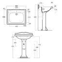 Alaric Traditional Full Pedestal Basin Spec