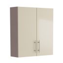 Surrey Mussel Gloss Double Door Fitted Furniture Cabinet 600mm