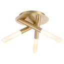 Columbia 3 Pronged LED Ceiling Light - Brushed Gold