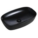 Nagato Matt Black Curved Countertop Basin