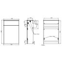 Tavistock Compass Light Grey Back To Wall WC Unit & Worktop