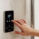 Triton ENVi 9.0kw Thermostatic Electric Shower with Ceiling Fed Fixed Head - Black