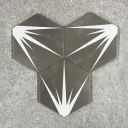 Lotus Hex Matt Grey Hexagon Porcelain Tile - 198x228mm Configuration 1