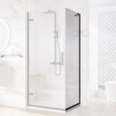 Lanka Matt Black Shower Side Panel