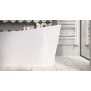 Modern lifestyle image showing detailed view of the Tadeo Freestanding Acrylic Bath 1720x790mm