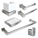 Vento Chrome 6-Piece Bathroom Accessory Set