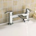 Lifestyle image showing the Harlow Chrome Bath Filler Tap