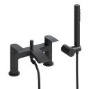Tear Matt Black Bath Shower Mixer Tap
