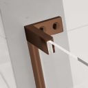 Lanka Brushed Bronze Hinged Door Support Brackets