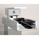 Cairo Chrome Waterfall Basin Mixer Tap - Lifestyle image 3