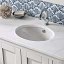 Tavistock Lansdown Linen White Curved Floor Standing Vanity Unit with Basin & Arctic White Worktop 1200mm