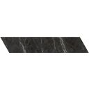 Salerno Black Matt Marble Chevron Tile 80x400mm