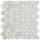Alcor Matt White Snow Marble Mosaic 307x317mm