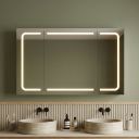 Manor Triple Door Illuminated LED Mirrored Wall Cabinet 860x630mm