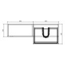 Summers Concrete Right Hand Combination Vanity Basin and WC Unit 1200mm