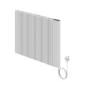 Peru White Smart Electric Panel Plug-In Heater 500x725mm