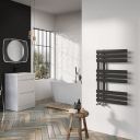 Rayner Grey Designer Heated Towel Rail 820x500mm