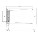 Linearity White Slimline Shower Tray 1500x900mm Spec Drawing