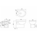 Burlington Traditional Wall Hung Toilet