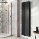 Perth Grey Double Vertical Flat Panel Radiator 1800x475mm