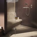 Jackoboard Curved Edge with Backrest Steamroom & Wetroom Seat