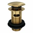 Brushed Gold Click Clack Slotted Basin Waste