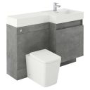Summers Concrete Right Hand Combination Vanity Basin and WC Unit 1200mm