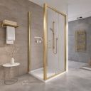 Fabio Brushed Gold Shower Side Panel