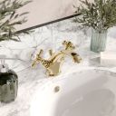Grosvenor Gold Basin Mixer Tap - lifestyle image