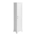 traditional matt white floor standing tall storage unit