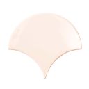 Pescara Ceramic Pink Fan Tile 150x134mm