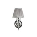 Burlington Ornate Light with Chrome Base & Chiffon Silver Shade