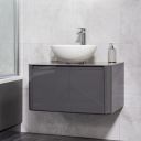 Sphere White Countertop Bowl Basin 420mm