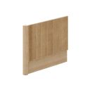 Revel Ribbed Natural Oak End Bath Panel & Corner Post 800mm
