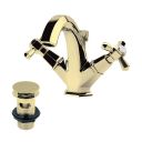 Adonis Gold Basin Mono Traditional Tap & Waste